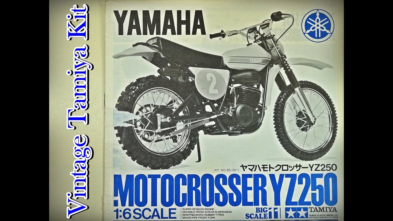 Tamiya Vintage Plastic Kit - 1/6 Yamaha Motocrosser YZ250