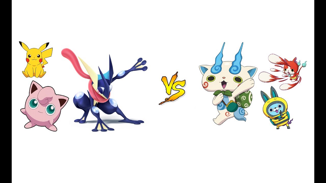 MUGEN (EC): JIBANYAN & KOMASAN & USAPYON  vs  PIKACHU & JIGGLYPUFF & GRENINJA (REQUEST)