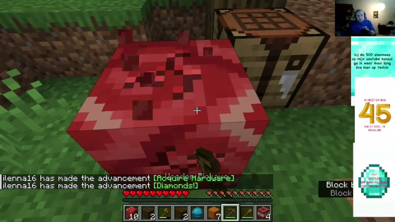 we gaan weer random blokken breken datapack