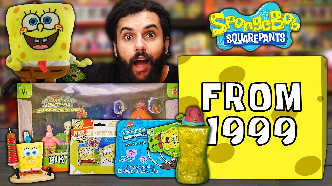 Unboxing Vintage Spongebob Mystery Box From 1999!!