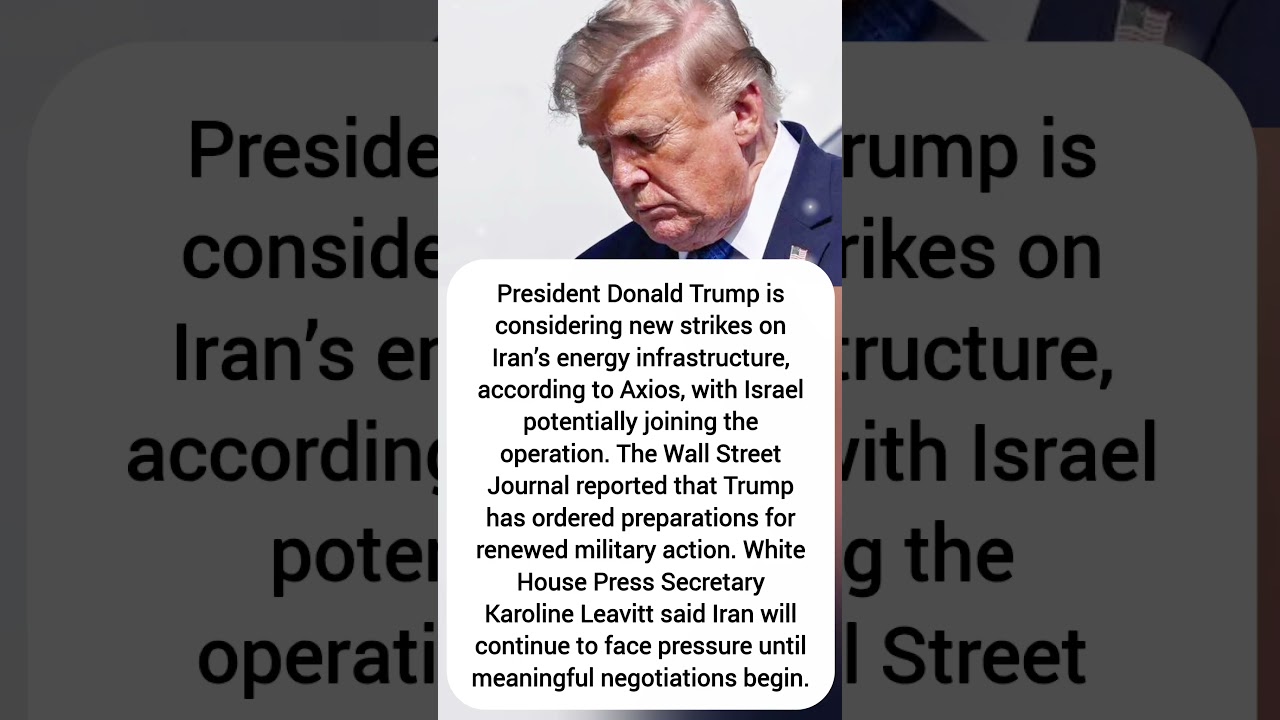 Trump Weighs New Iran Strikes | Israel Could Join Potential Operation