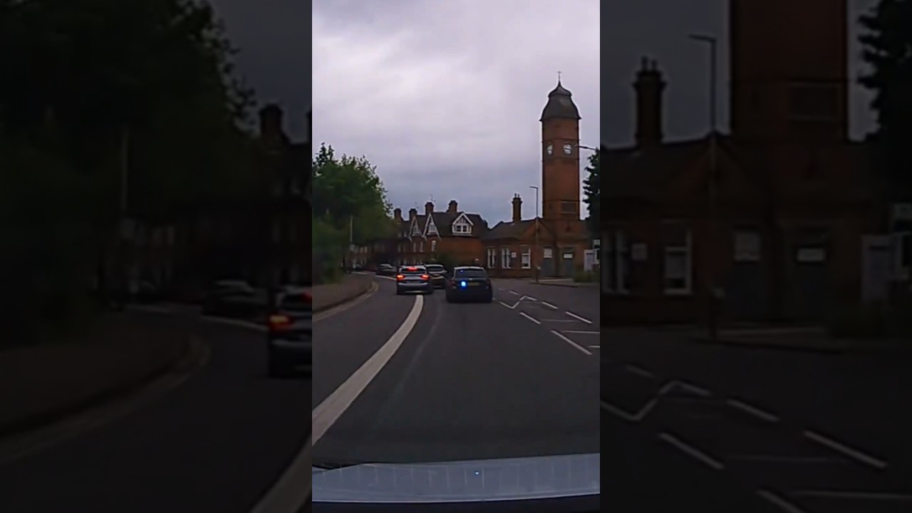 Merge in turn road rage with unmarked police car