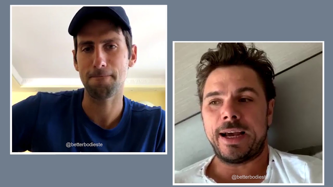 Novak Djokovic and Stan Wawrinka Instagram Live