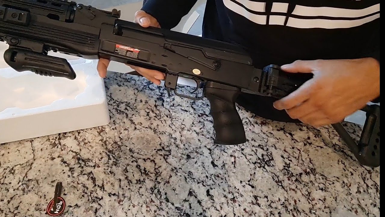 CYMA Sport Tactical AK47 Airsoft AEG with Side Folding Stock Unboxing