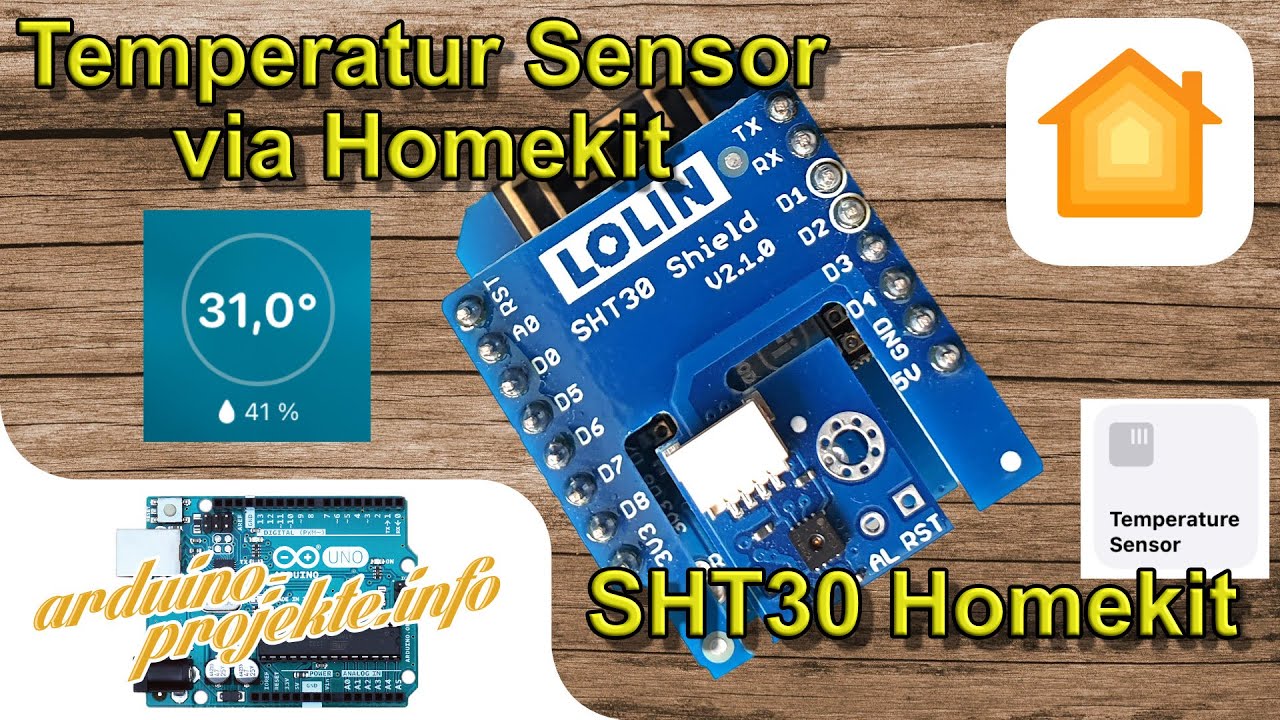 Apple HomeKit Temperatur und Feuchtigkeit Sensor SHT30 / selber bauen