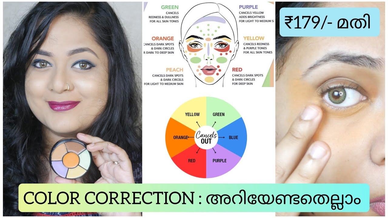 Color Correction Vs Concealer |ഏതാണ് ഉപയോഗിക്കേണ്ടത്? How to do color correction?