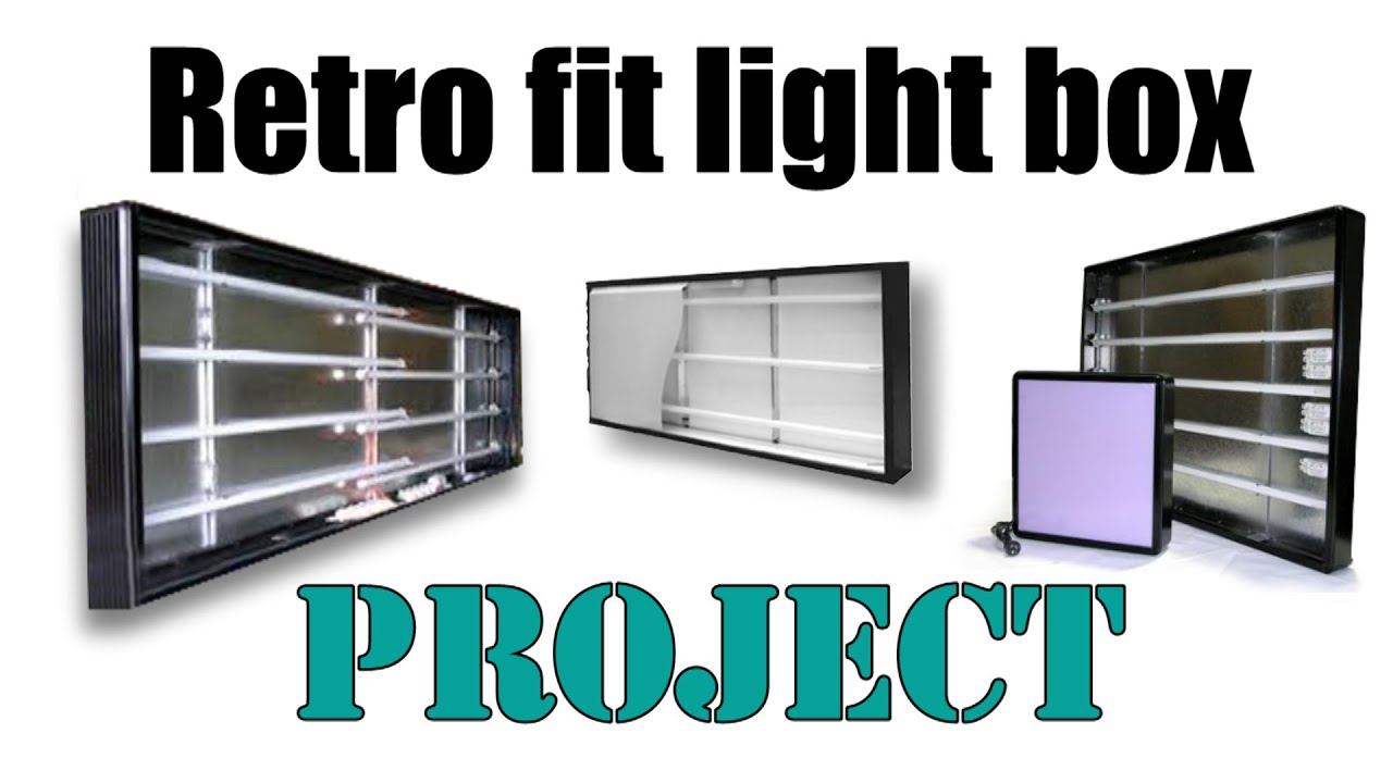 What do I use to replace lights in a sign light box ?