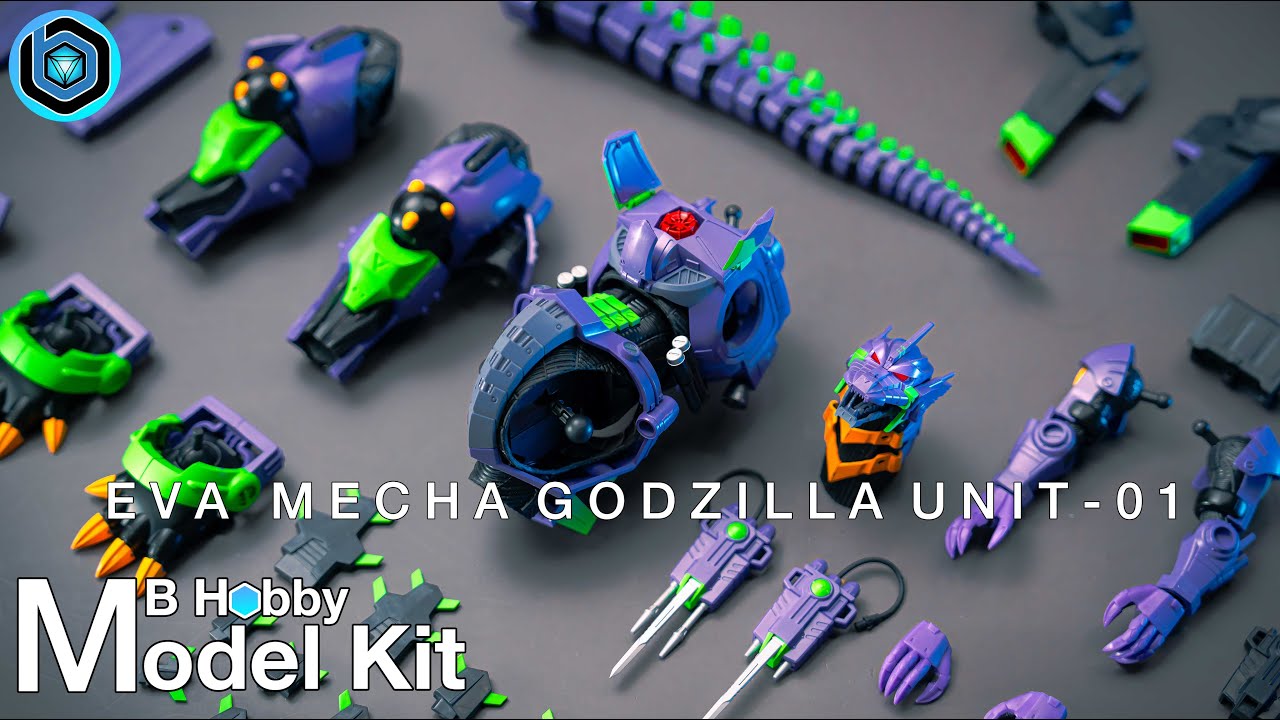 Mecha Godzilla EVA Unit-01 | Speed Build | Aoshima Model Kit