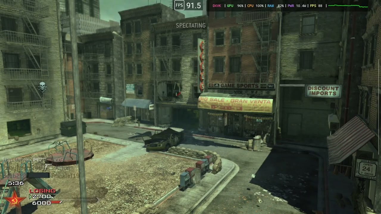 Call of Duty Modern Warfare 2 Online Multiplayer on Gamehub 4.1.5 using iW4X - Odin 2 Portal Base 