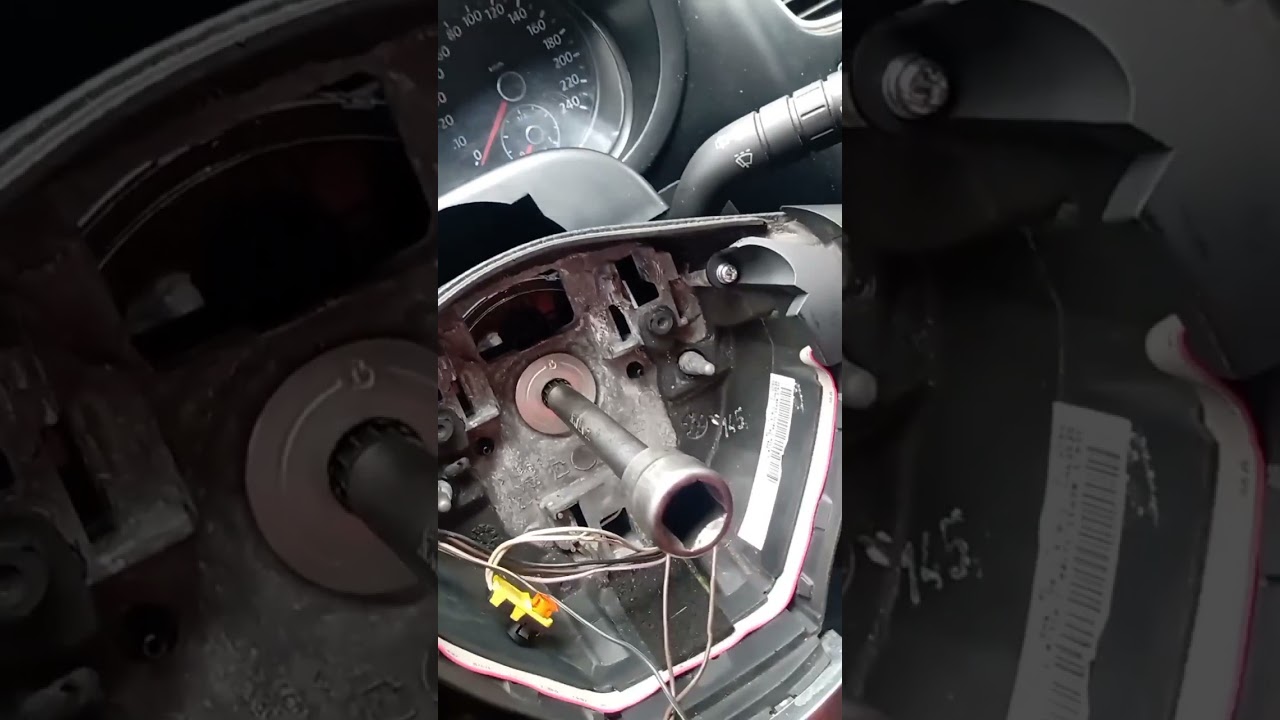 Como trocar a cinta airbag Fox, parou comando de som do volante e a buzina