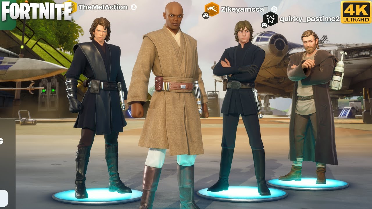 Jedi Squads Match and Mace Windu Gameplay - Fortnite Chapter 6 Season 3 (4K 60FPS)