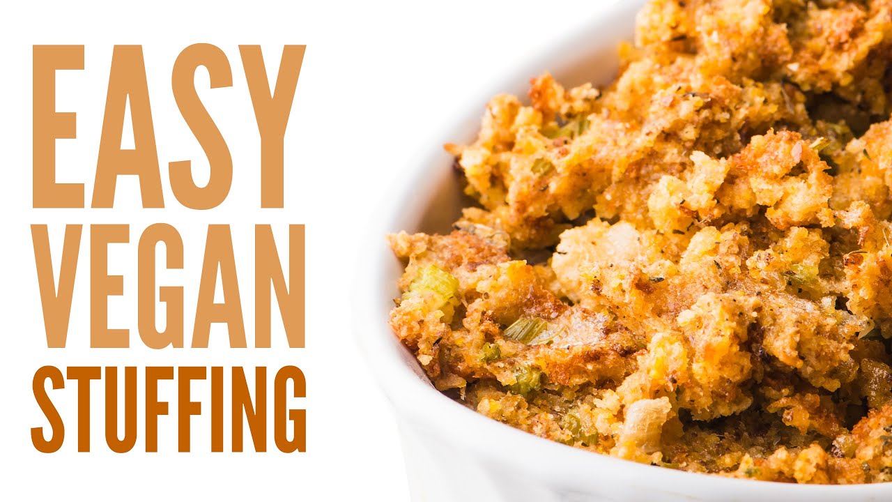 The BEST Easiest Vegan Stuffing Ever!