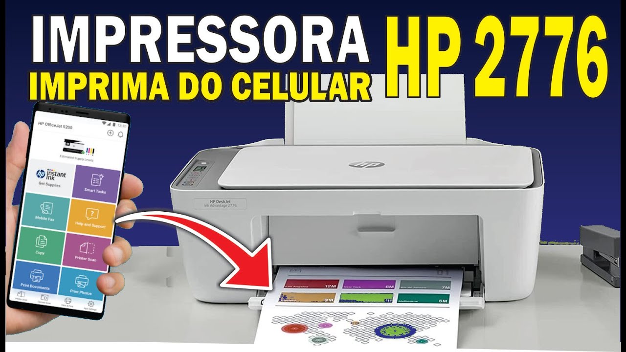 HP 2776 como imprimir do celular | PRA CONFIGURAR não precisa de cabo e nem computador