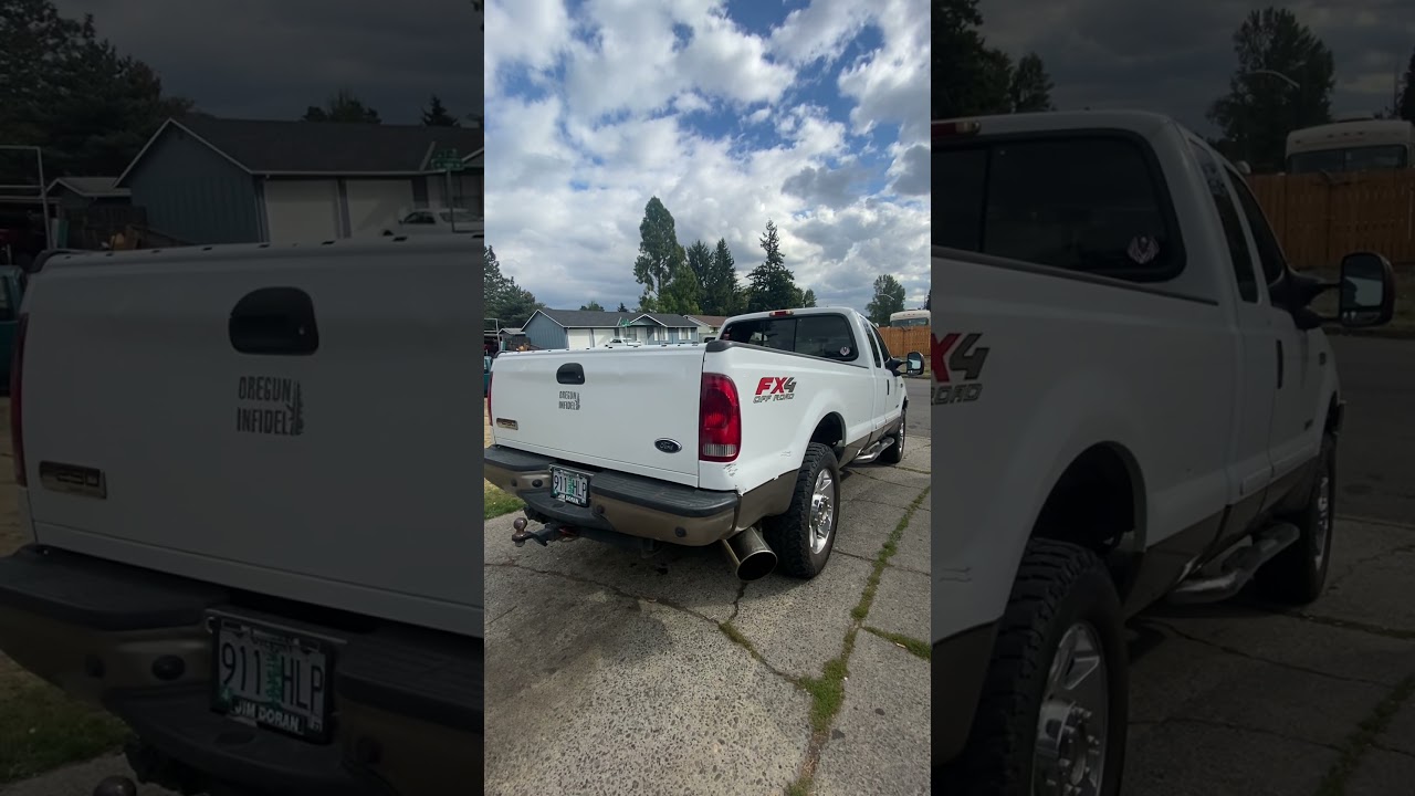 6.0 POWERSTROKE 4INCH EXHAUST 8inch tip