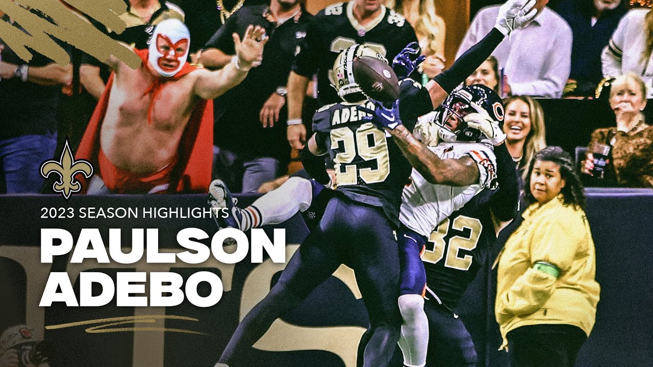 Paulson Adebo 2023 NFL Season Highlights | New Orleans Saints