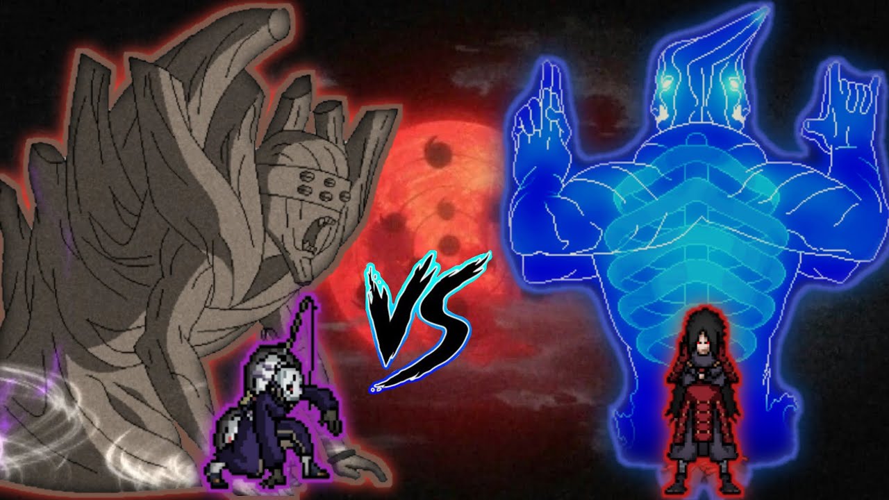 Obito Uchiha(All Form) VS Legendary Madara V3 in Jump Force Mugen
