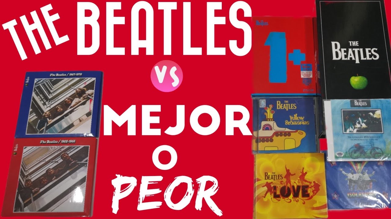 THE BEATLES RED & BLUE COMPARATIVA CON OTRAS REMIX ESTÉREO