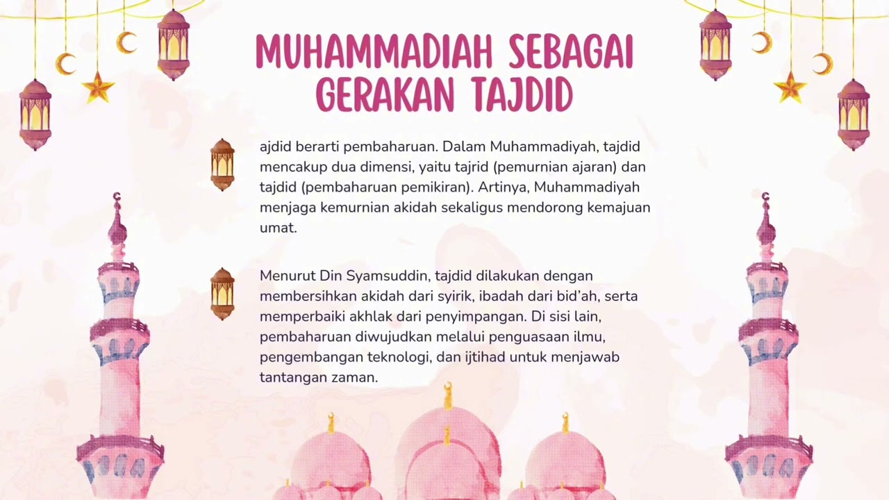 sistem organisasi dan amal usaha muhammadiyah