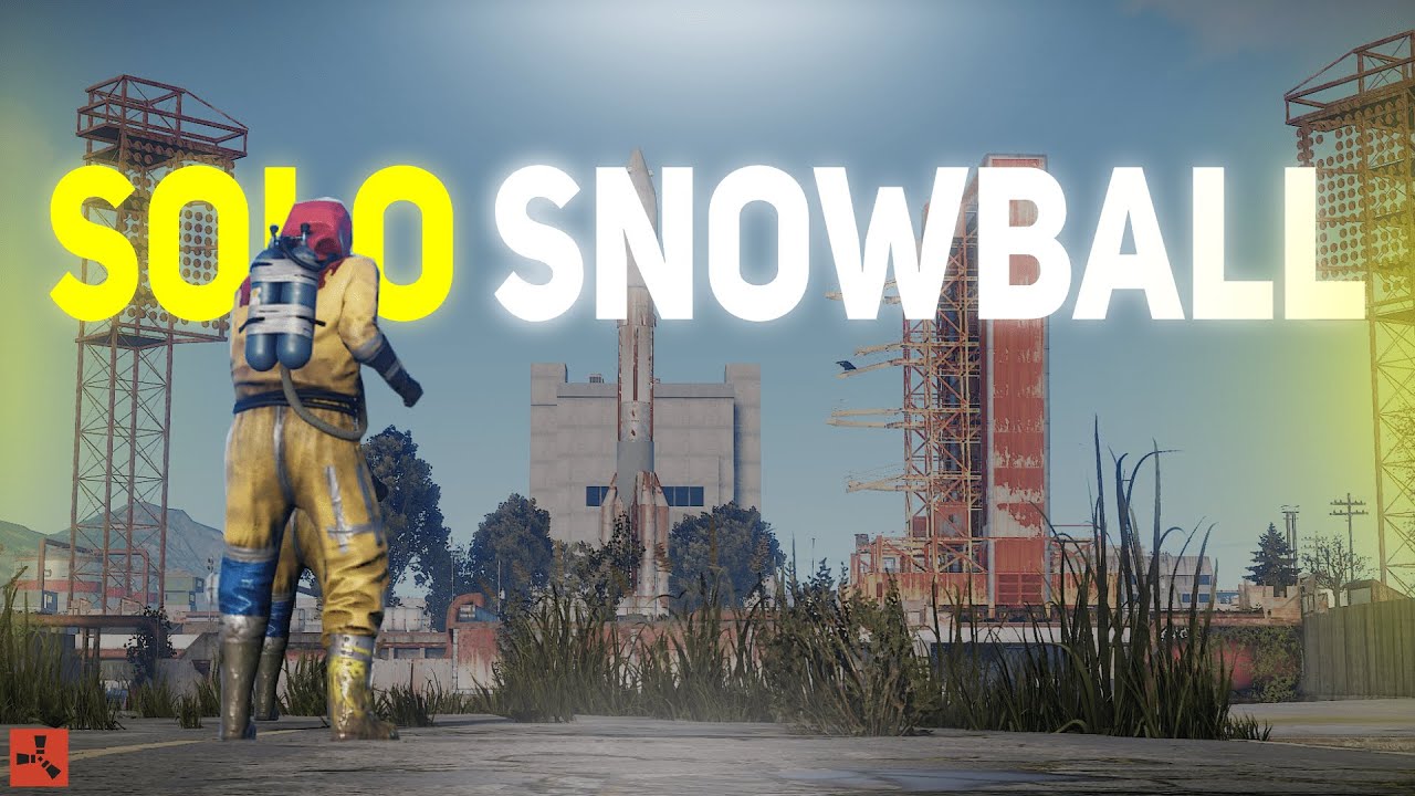 SOLO SNOWBALL AMA SADECE LAUNCH SITE?! - Rust