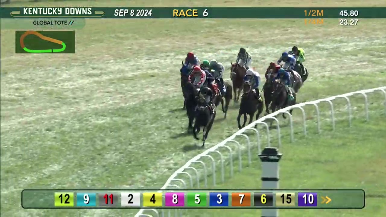Ballerina d'Oro wins race six on September 8 at Kentucky Downs