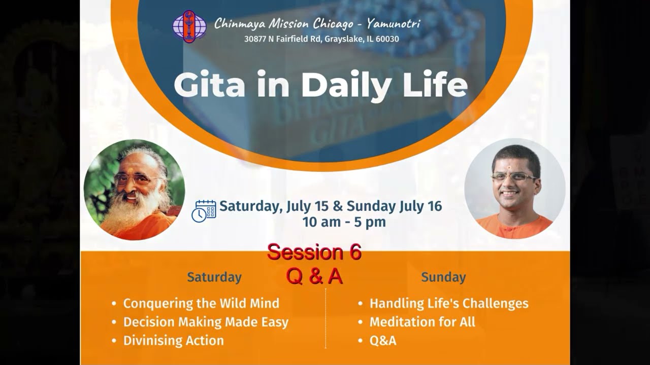 Gita in Daily Life - Q and A session with Swami Aparajitananda