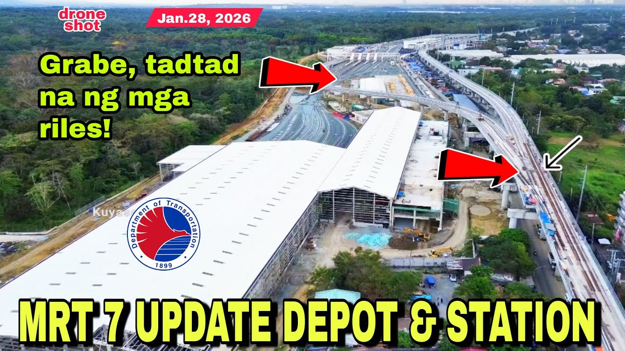 Grabe, tadtad na ng riles! MRT 7 STATION & DEPOT UPDATE|January 28|build better more