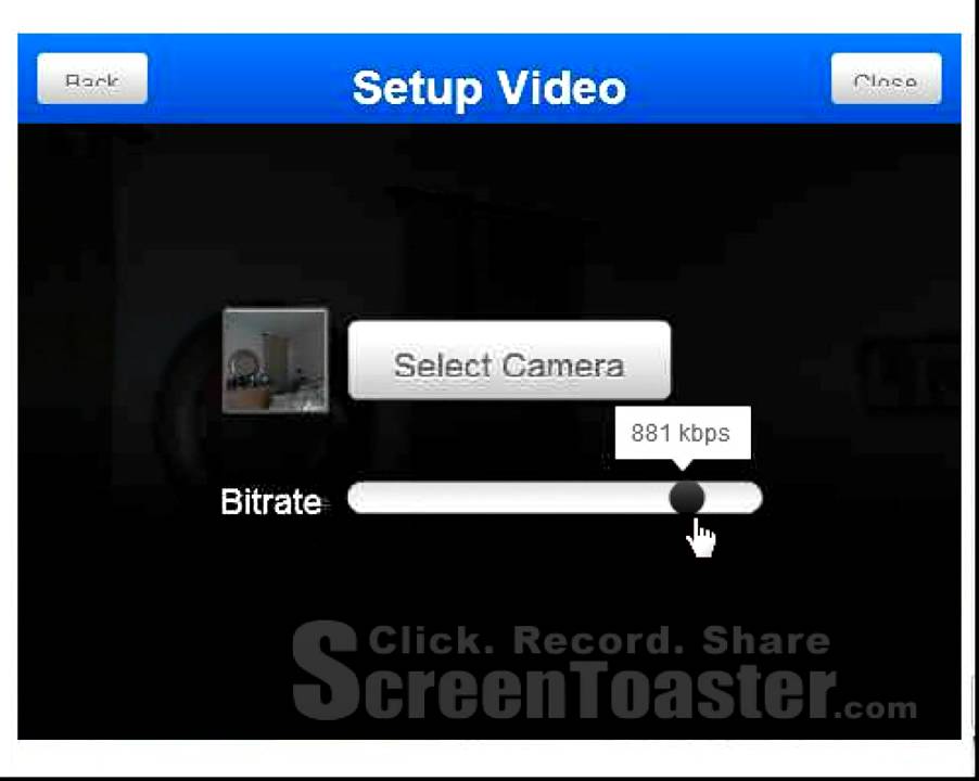 Change bitrate on justin.tv