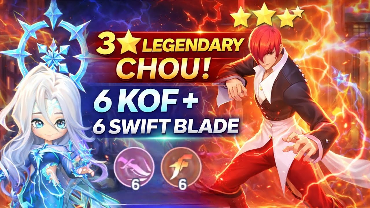 3⭐ LEGENDARY 5-GOLD CHOU IS UNSTOPPABLE! 😱 6 KOF + 6 SWIFT BLADE DESTROYED META