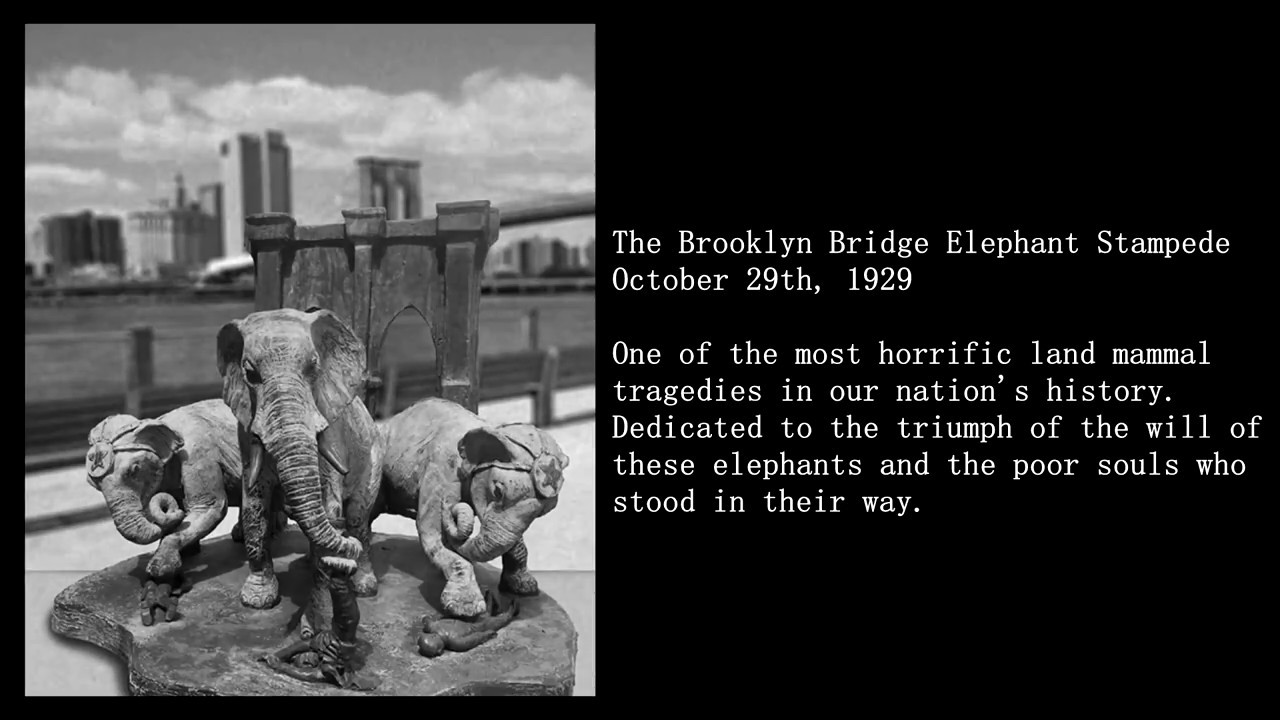 The Brooklyn Bridge Elephant Stampede