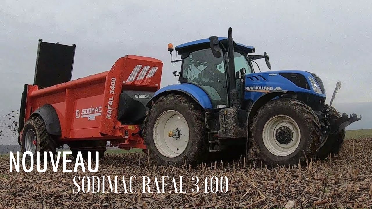 NEW HOLLAND T7 210 & SODIMAC Rafal 3400 neuf | Epandage de Fumier- 2020