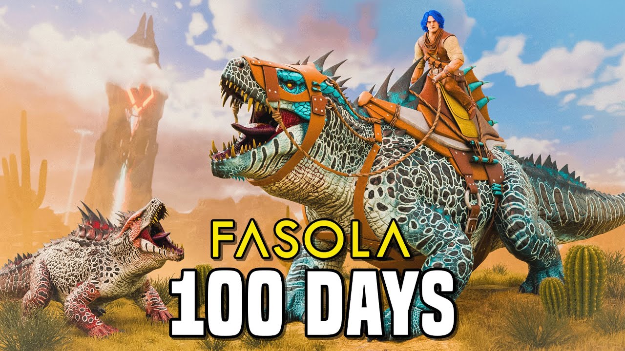 I Had 100 Days To Beat ARK Scorched Earth With Just Fasolasuchus!