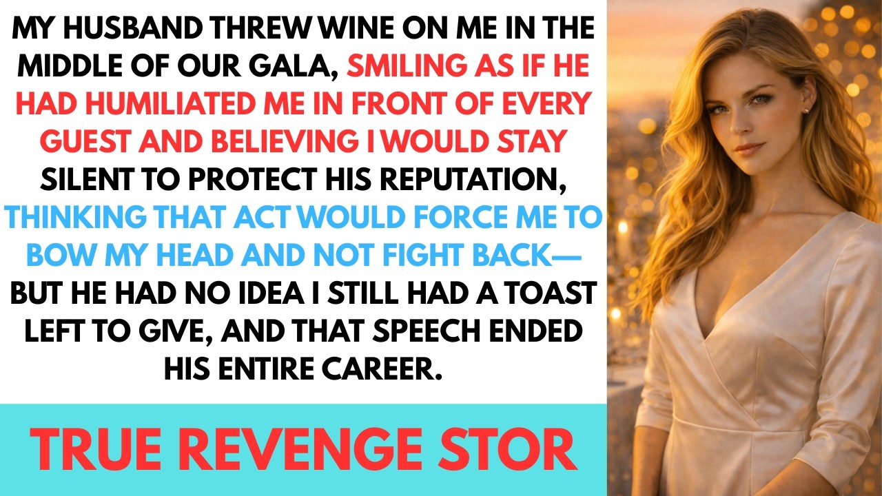 My Husband Threw Wine on Me at Our Gala—My Toast Ended His Career
