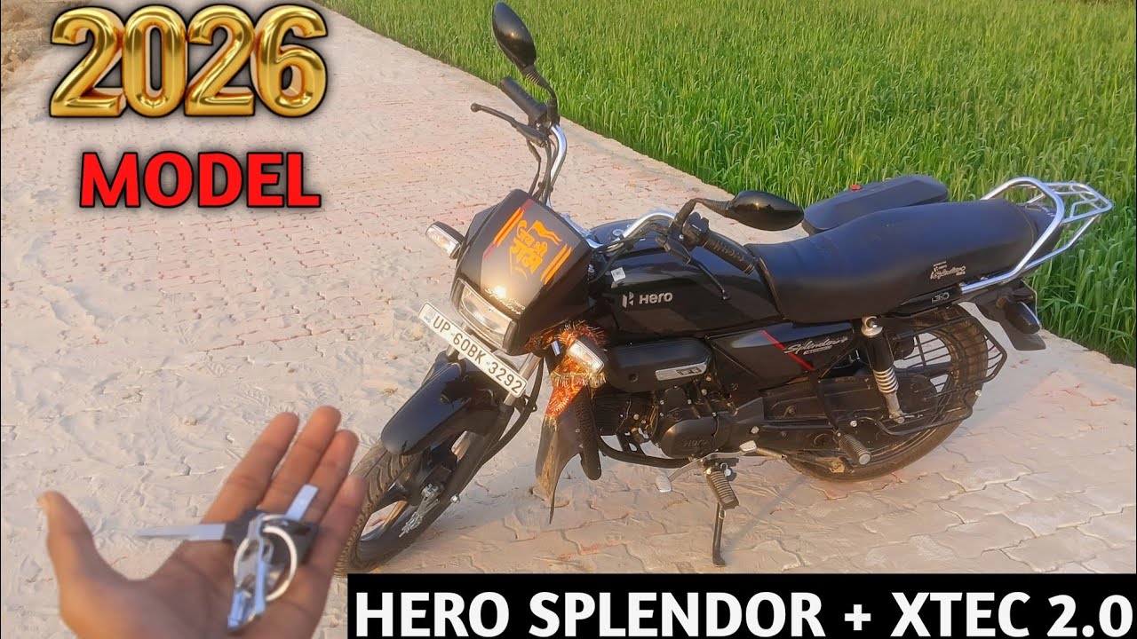New Hero Splendor + Xtec 2.0 2026 Model All Latest Features Review
