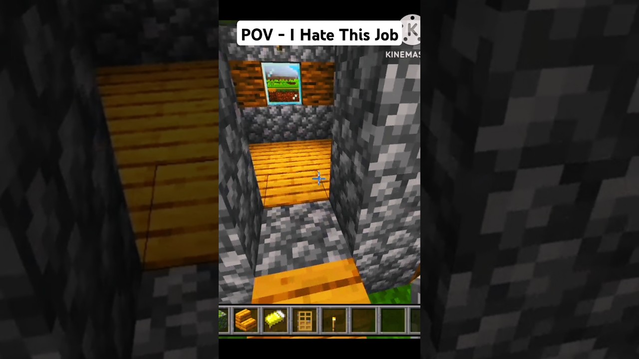 POV - I Hate This Job #minecraft #hacks #build #trending #village #job #shorts