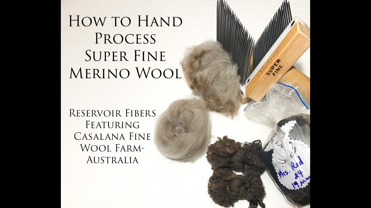 How to Hand Process/Scour/Comb/Super Fine Merino Wool:Part 4: Combing and Dizzing off: Outro
