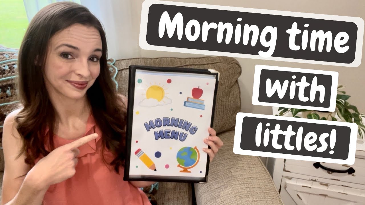 Homeschool Morning Menu  | How we use Morning Menus in our morning routine for Pre-K & 1st Grade