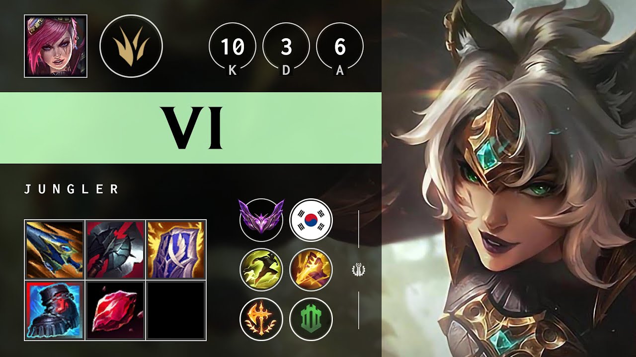 Vi Jungle vs Lee Sin: Unstoppable - KR Master Patch 25.S1.2