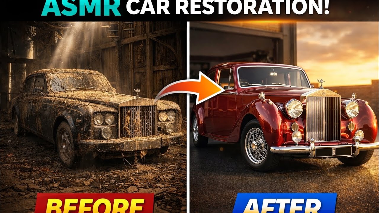 Abandoned Rolls-Royce Phantom Restoration After 40 Years! Satisfying ASMR Transformation