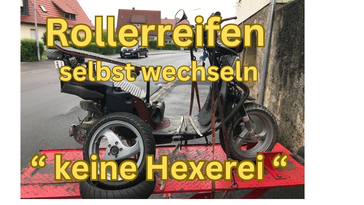 Roller Reifen von Hand wechseln - kein Problem, wenn gewusst wie