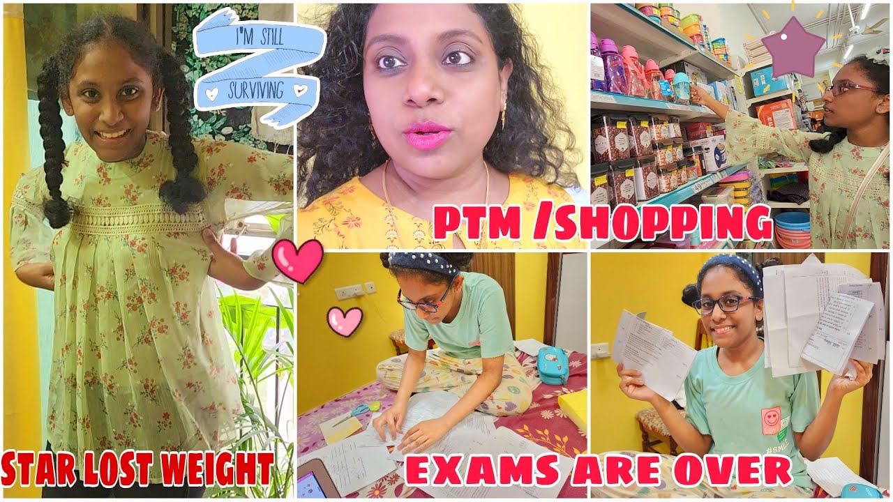 Finally Starlett EXAMS Are Over🤩Exams Question Paper's😊✍️Going For PTM In The School/Shopping