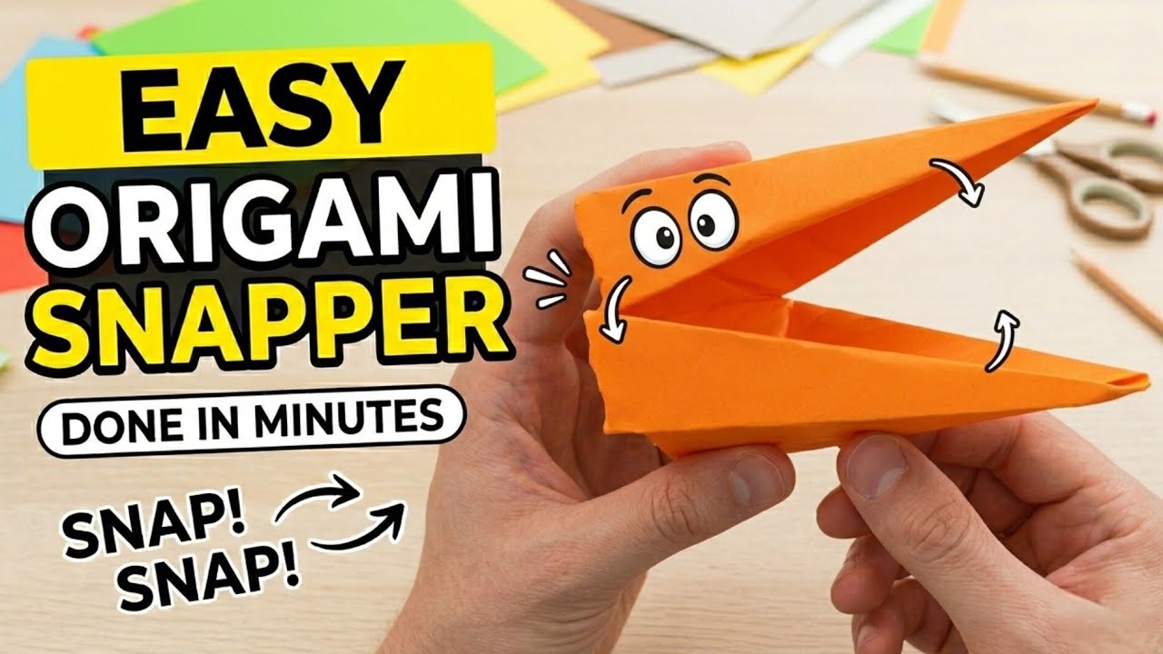 Easy Origami Snapper Instructions