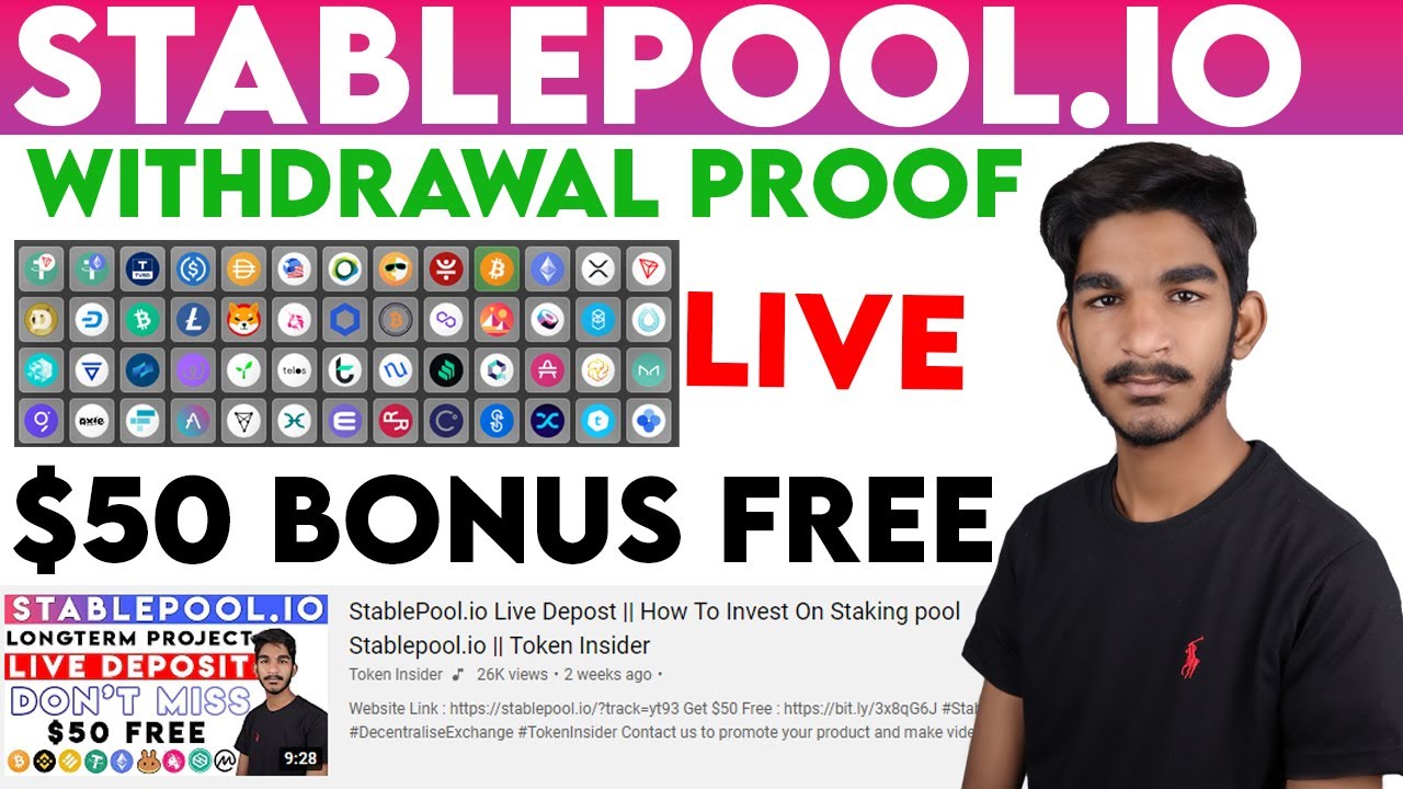 StablePool io Withdrawal  Proof || free $50 Bonus || Sable Pool Withdraw Proof || Token Insider