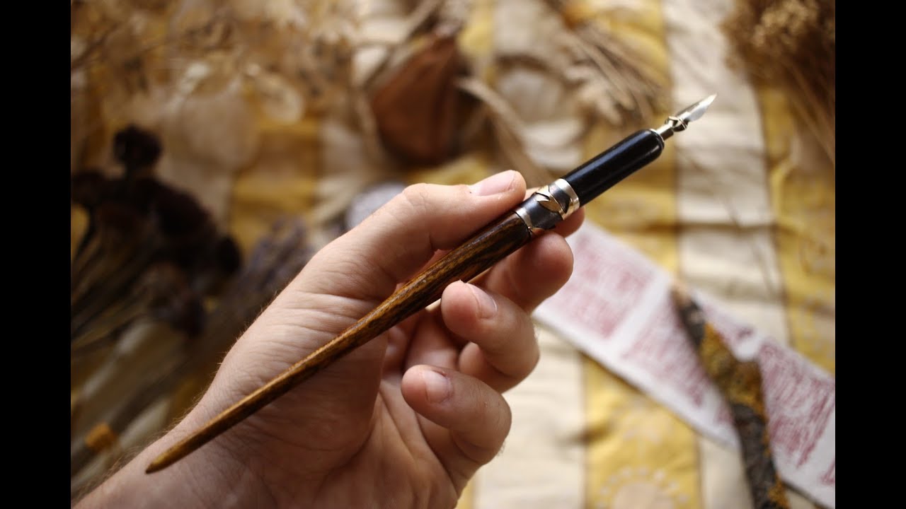Making One of Our Wooden Dip Pens with Ebony, Bocote, Silver and Gold