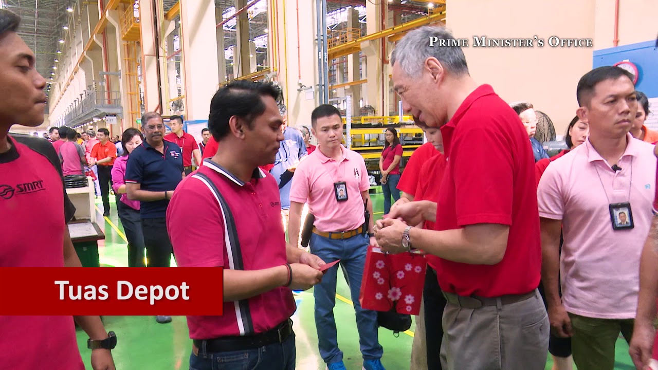 PM Lee Hsien Loong's Chinese New Year Visit to Gali Batu & Tuas Train Depots