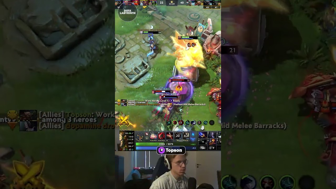 Topson on Centaur saves teammate like a Genius! Dota 2 #dota2