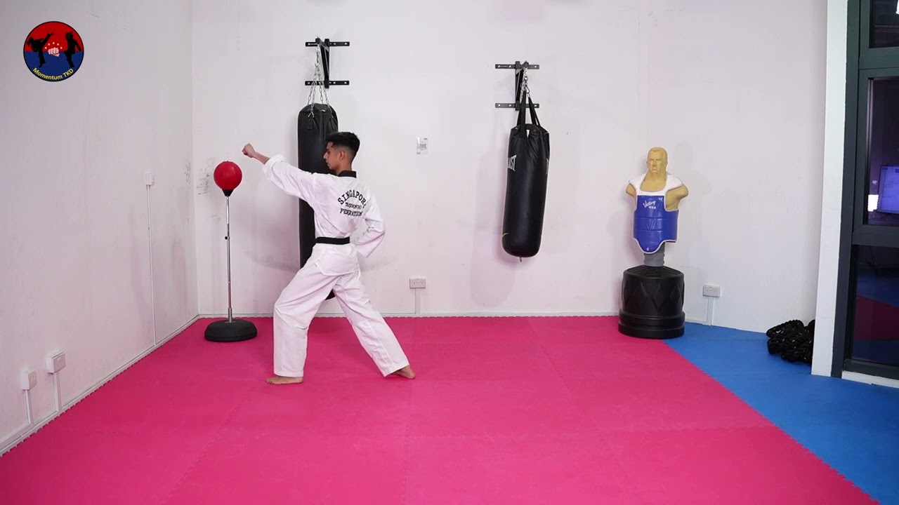Green Tip Belt Pattern [Taekwondo Poomsae] | Taeguek (2) Ee-Jang