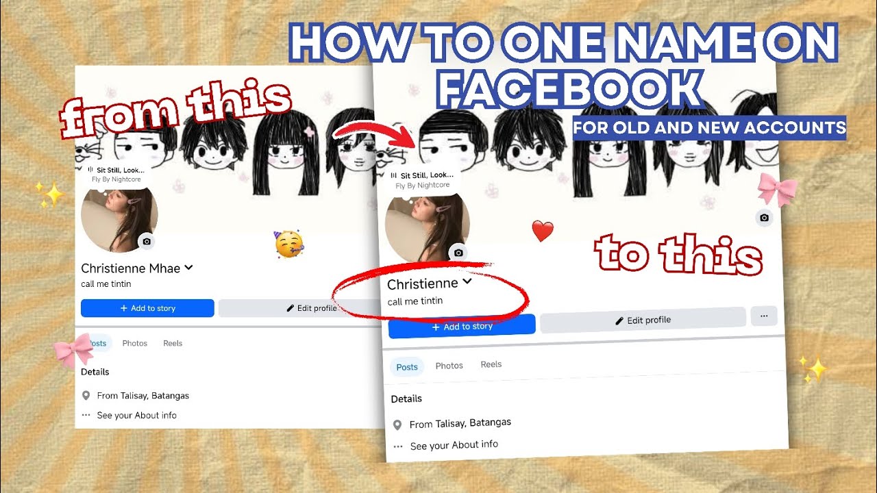 how to one name on facebook old accounts (new method)