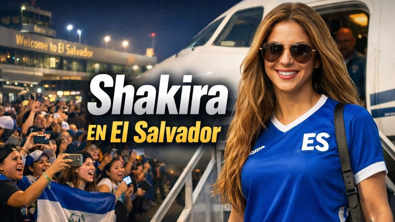 SHAKIRA YA LLEGÓ A EL SALVADOR: BUKELE LA RECIBE Y EMPIEZA LA RESIDENCIA🤯