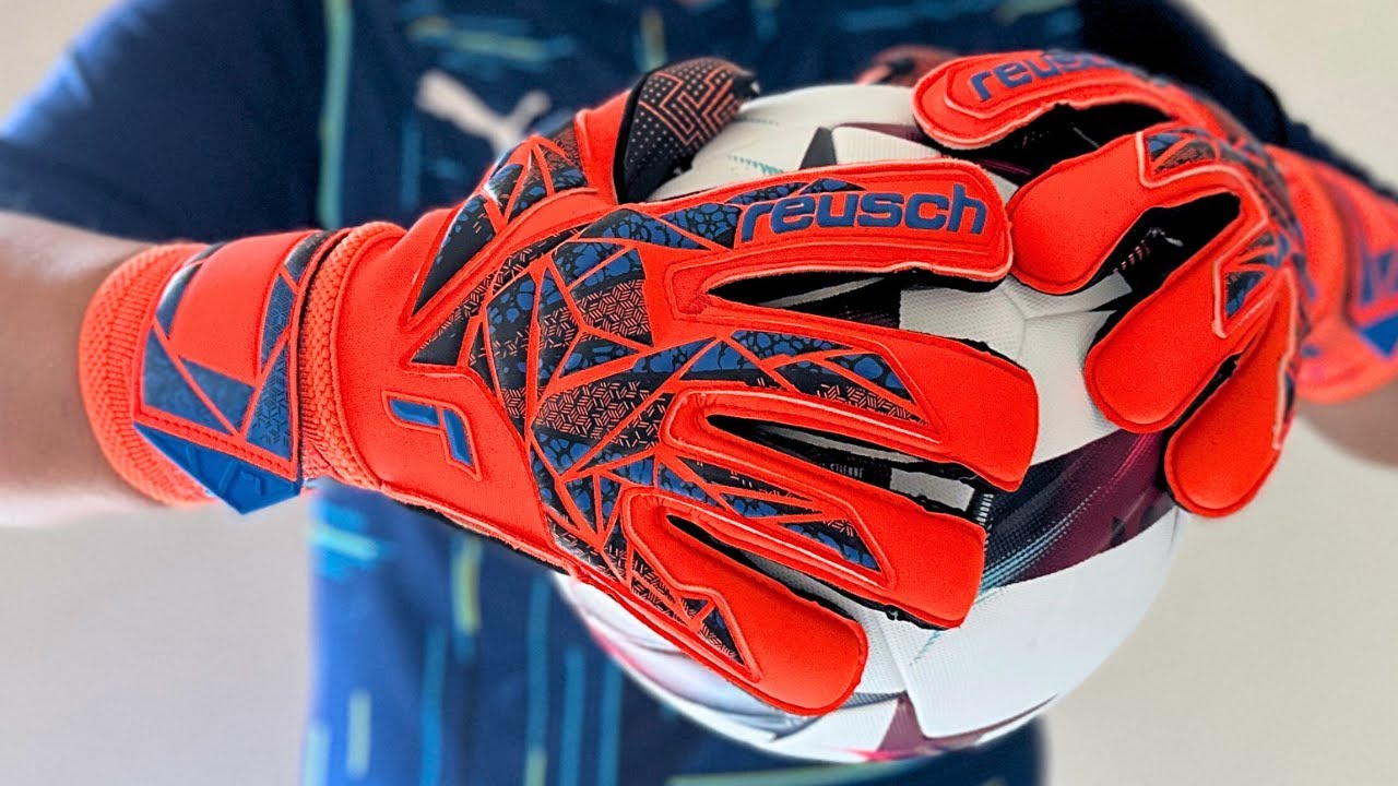 Reusch ATTRAKT GOLD X EVOLUTION GLUEPRINT HYPER ORANGE Goalkeeper Gloves