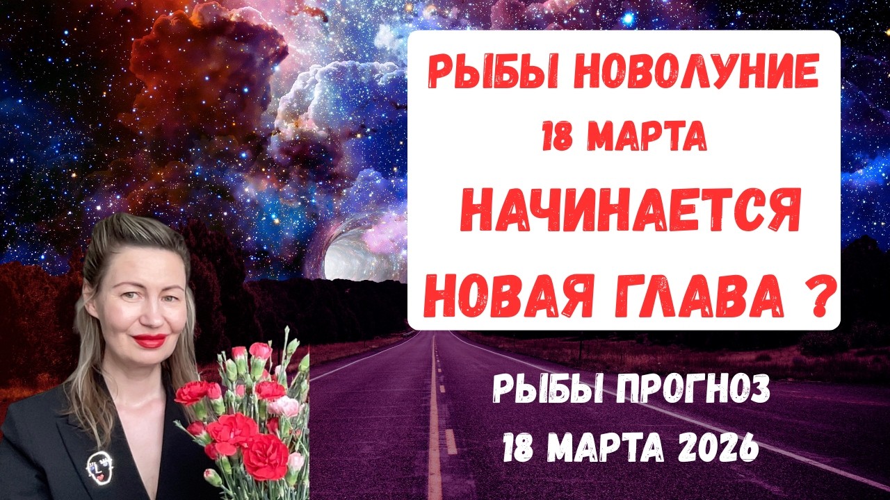 🔥РЫБЫ ♓ НОВОЛУНИЕ 18 МАРТА — НАЧИНАЕТСЯ НОВАЯ ГЛАВА?#рыбы2026#рыбымарт#рыбыпрогноз#pisces2026
